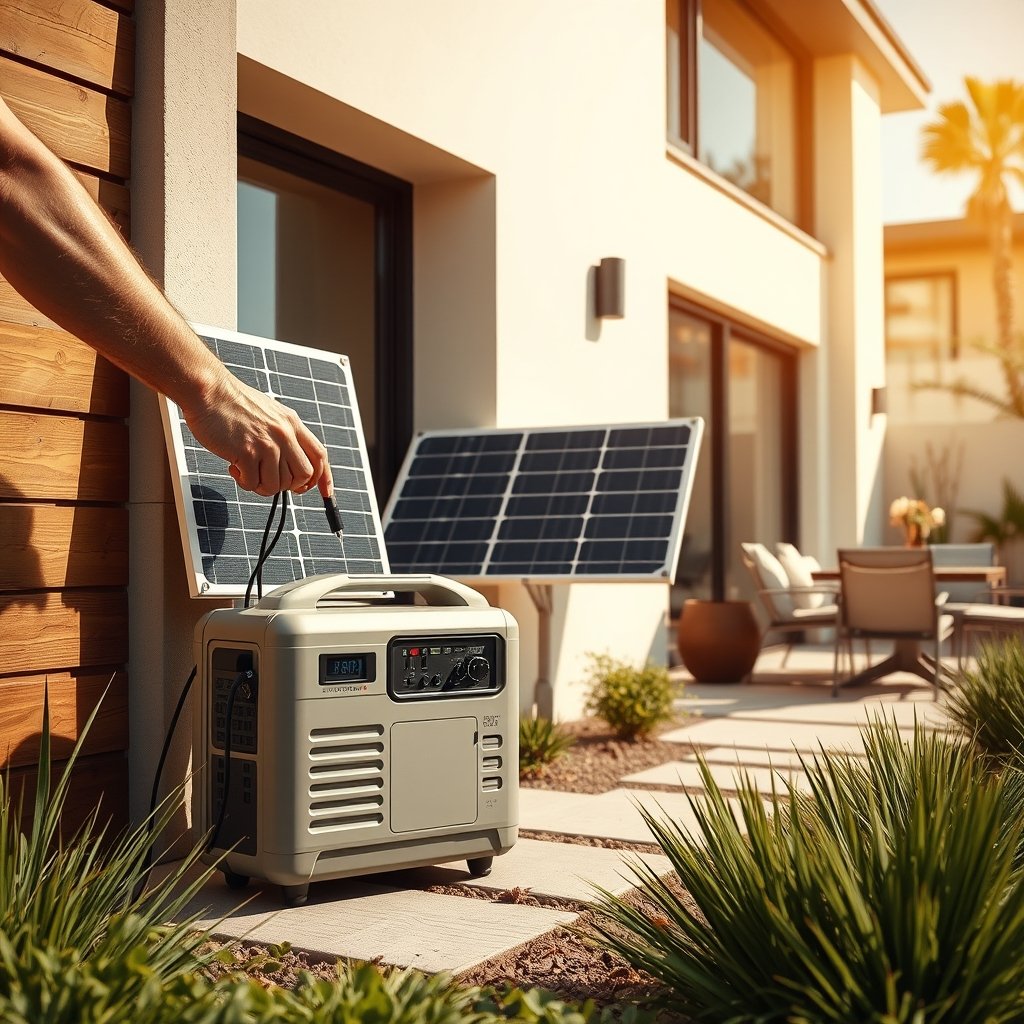 portable solar generator for home - Illustration 2