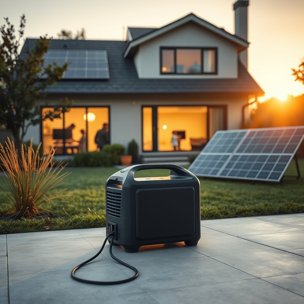 portable solar generator for home - Illustration 1